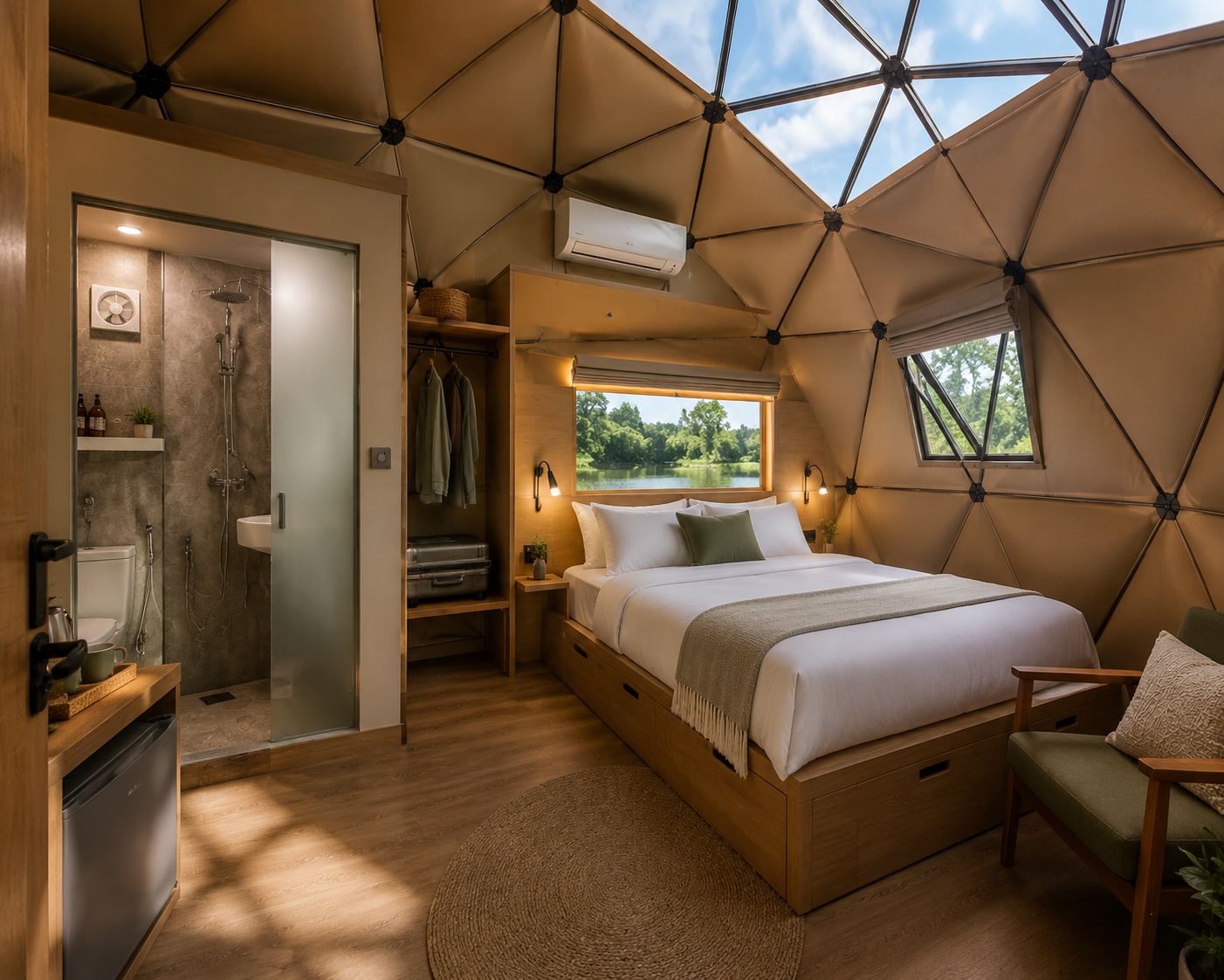 Ilustrasi konsep interior dome